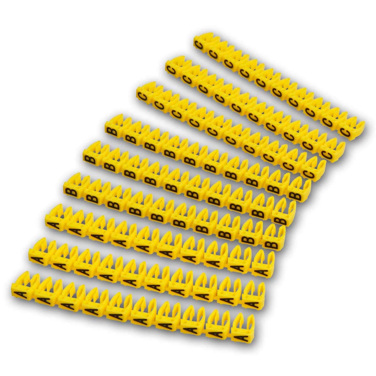 McPower Kabelmarker-Clips mit Buchstaben A B C – Produktbeschreibung