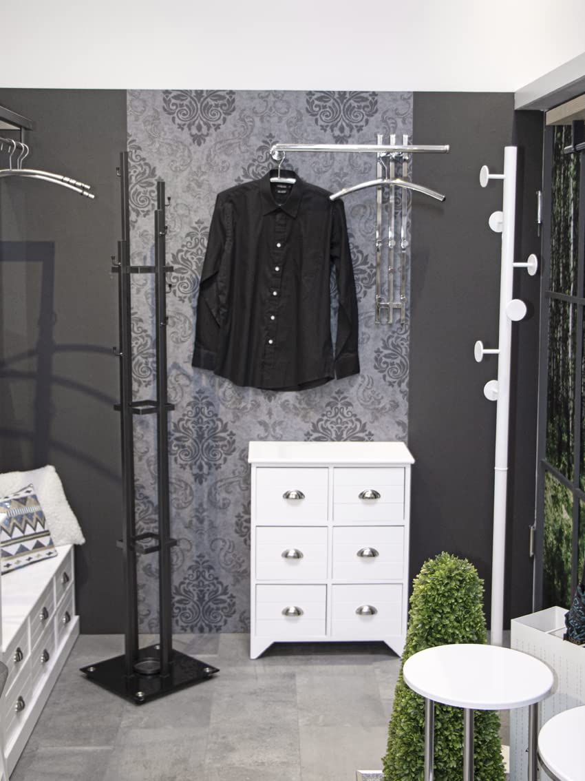 HAKU Cassettiera bianco, Legno massiccio, MDF - Dim. L 60 cm x A 75 cm x P 30 cm, Stile Mobili Costieri