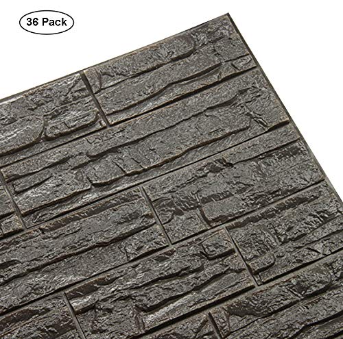 WANWEITONG Pe 3D de espuma de ladrillo del papel pintado, diy auto adhesivo 3D pegatinas de pared para Gery 36 PC