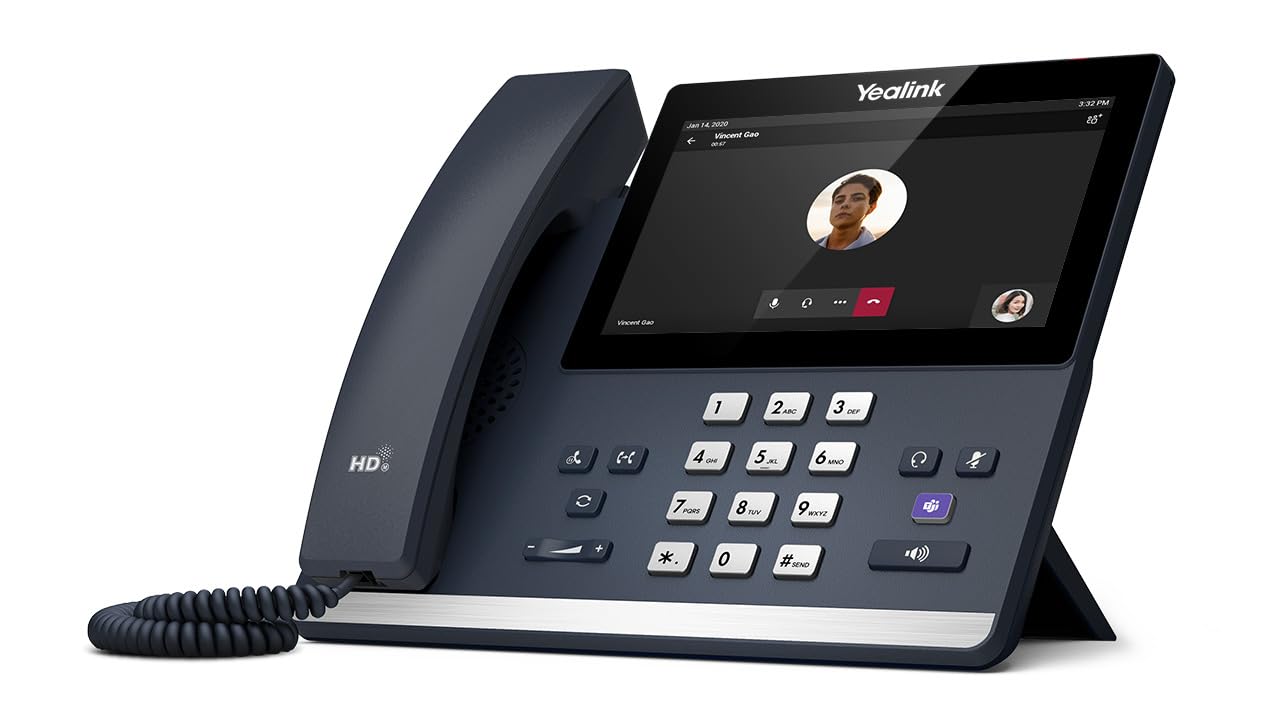 Yealink MP56 E2 Teams IP-Telefon – 7" Touchscreen, Android 13, HD-Audio, Bluetooth 5.2, Dualband WLAN, dedizierte Teams-Taste, PoE-Unterstützung