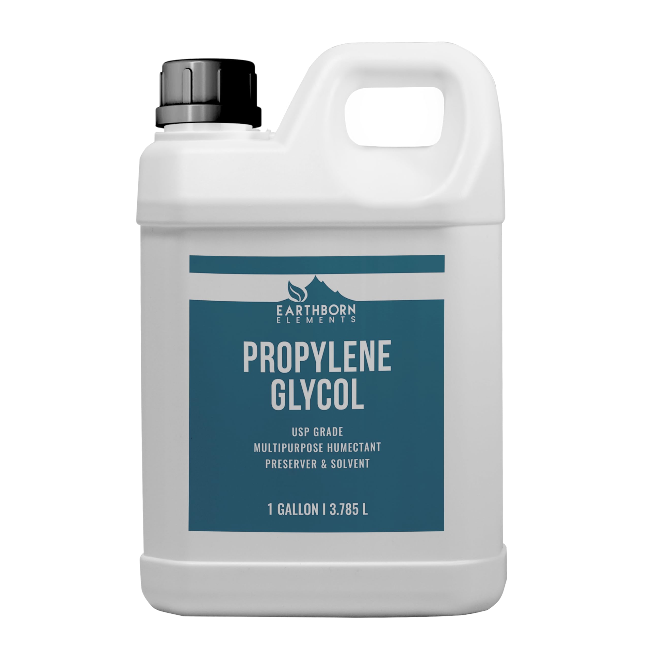 Earthborn Elements (3790ml ( 3.8l)) - Propylene Glycol , 3.8l (3790ml), 100% Pure, Food & USP Pharmaceutical Grade, Hypoallergenic Moisturiser & Skin Cleanser (Also in 120ml, 240ml, 470ml, 1890ml)