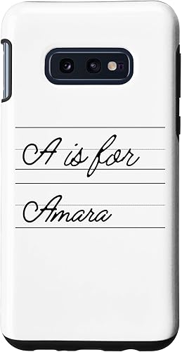 Galaxy S10e Personalized A is for Amara Name Student Kindergarten Girl Case