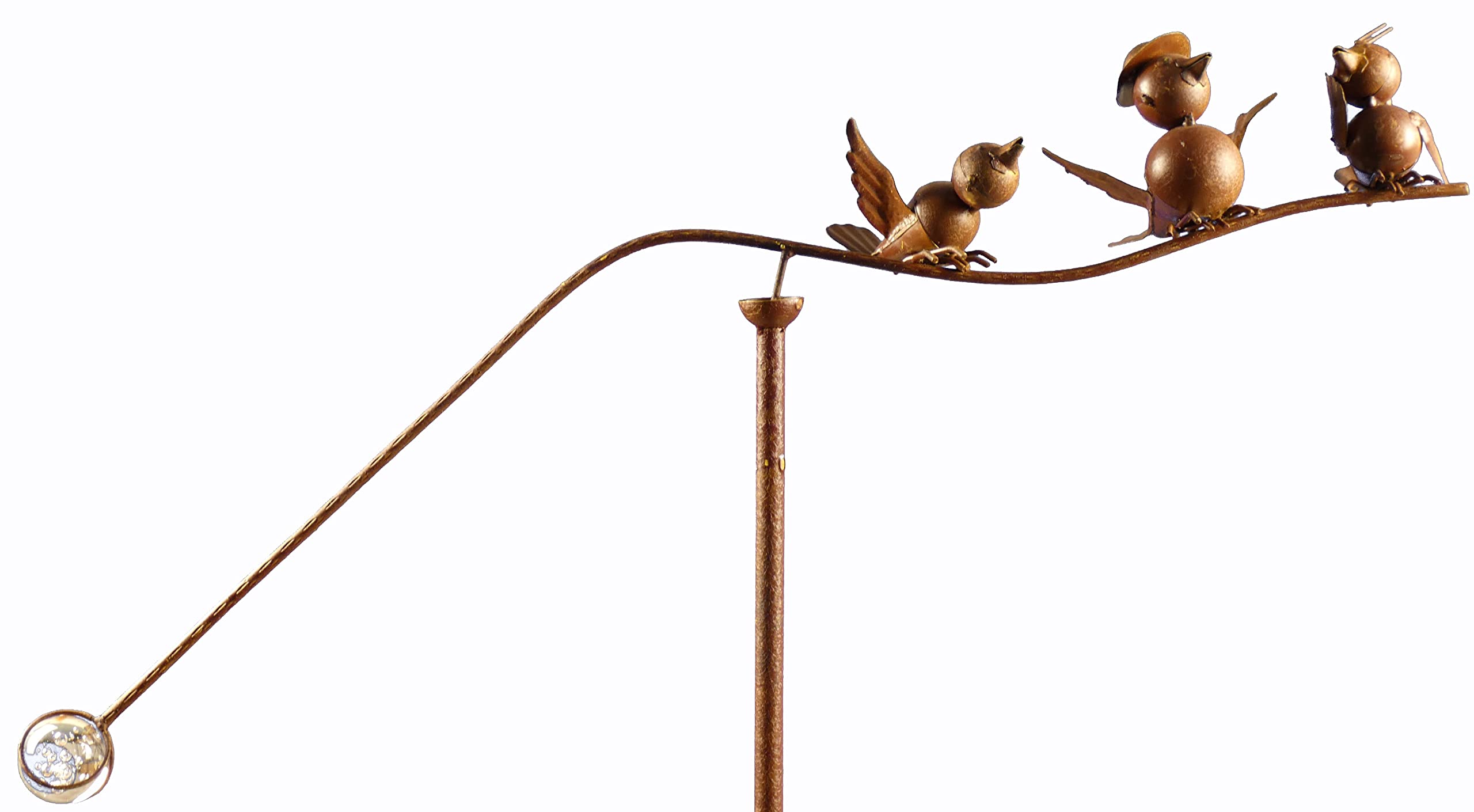 Pommerntraum ®| Windspiel Vogelwippe Metallwindspiel Vogel Vögel Gartendeko