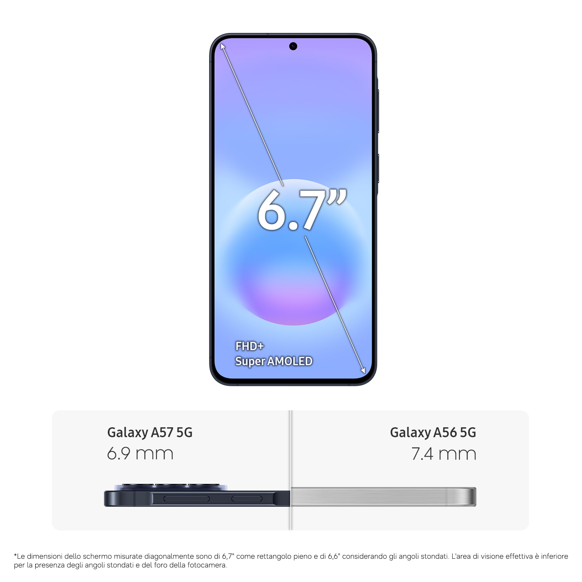 Samsung Galaxy A57 5G, 256GB, 3 anni di Garanzia, Smartphone sottile, Cerchia e Cerca, Gomma Oggetto, Volto Migliore, Tripla Camera, IP68, 5.000 mAh, Awesome Navy [Versione Italiana]
