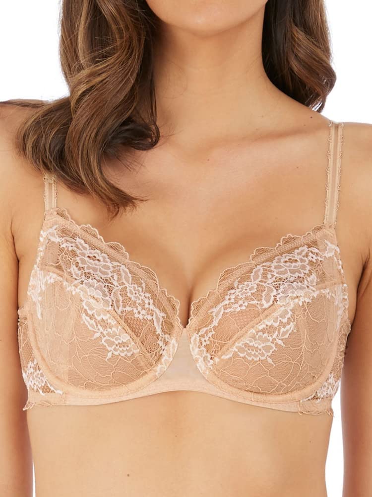 Wacoal Lace Perfection Underwire Bra Cafe Creme Beige 36DD
