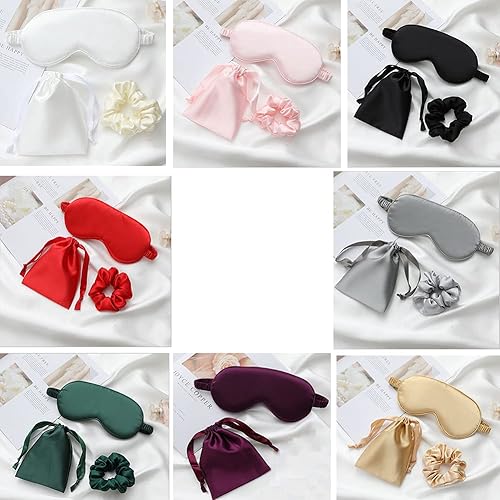 Miniatura 5 de Máscara de seda personalizada para dormir para cumpleaños, regalo de fiesta de pijama, boda, aniversario de dama de honor, monograma personalizado