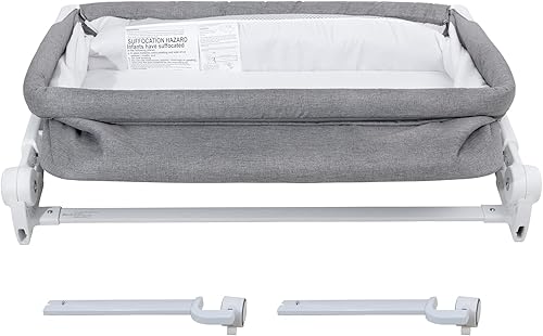 Miniatura 5 de KEANO Cuna para dormir de noche para recién nacido, cuna segura y ajustable para una fácil alimentación nocturna, tela de malla transpirable,