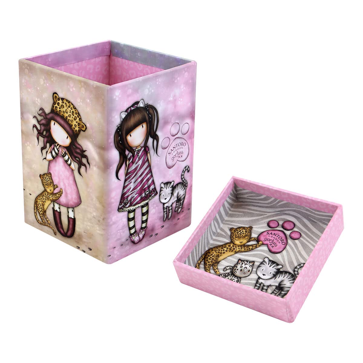 Santoro Gorjuss (Wild) - Pen Holder and Desk Tray Set - Wild