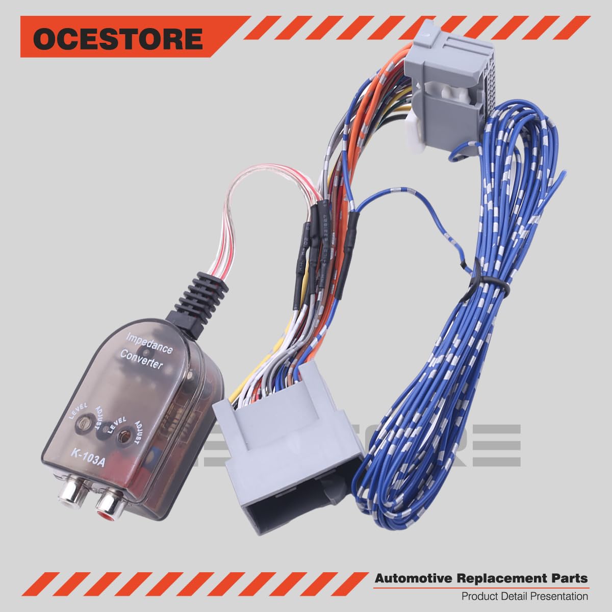 OCESTORE 71-1729 Factory Radio Add A Subwoofer Amplifier Plug Play Wire Harness for HRV CRV Civic TSX TL Factory Radio Add Amplifier Wire Harness 711729