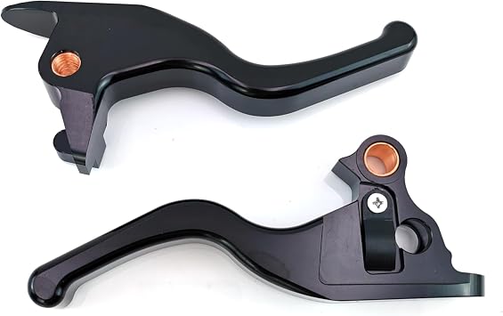 Clutch Brake Levers Set for Harley Softail Breakout Deluxe Low Rider Street Bob Black
