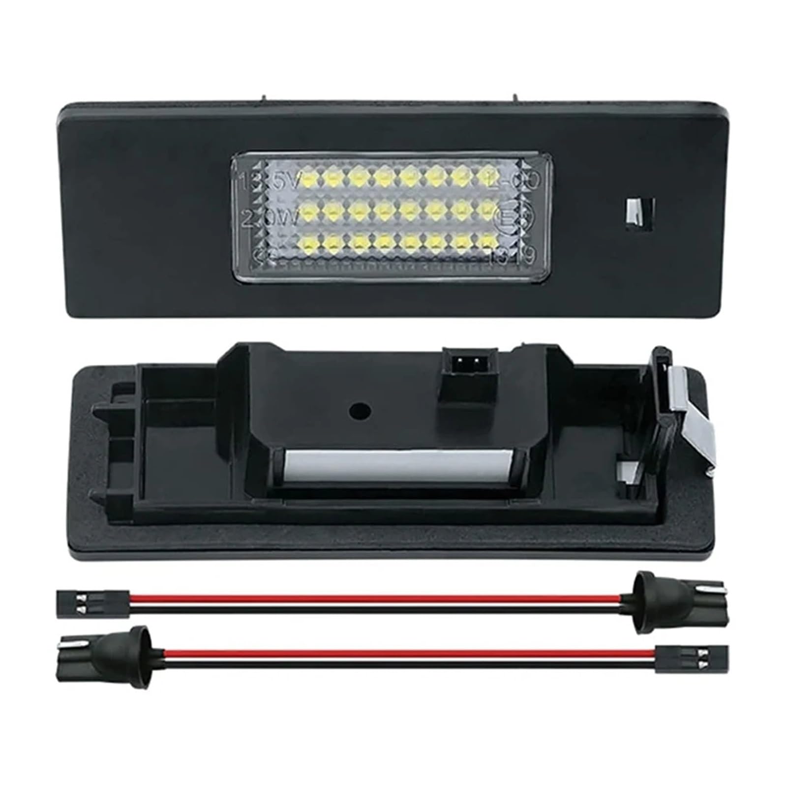 Placa Matrícula LED para Serie 1 E81 E87 E63 E64 M6 E85 E86 Z4 F12 F13 F20 K48 2 Piezas de luz de matrícula LED CANBUS, luz Trasera de Coche sin Error LED luz Placa