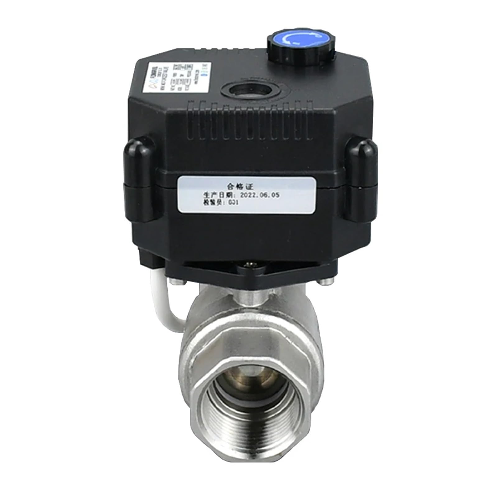 Elektryczny zawór kulowy ze stali nierdzewnej 9VDC-CR02, DN32, 1/2", 3/4", 1", 1-1/4", wodoszczelny, z przełącznikiem ręcznym, DC12 V, DC24 V, DC9-36