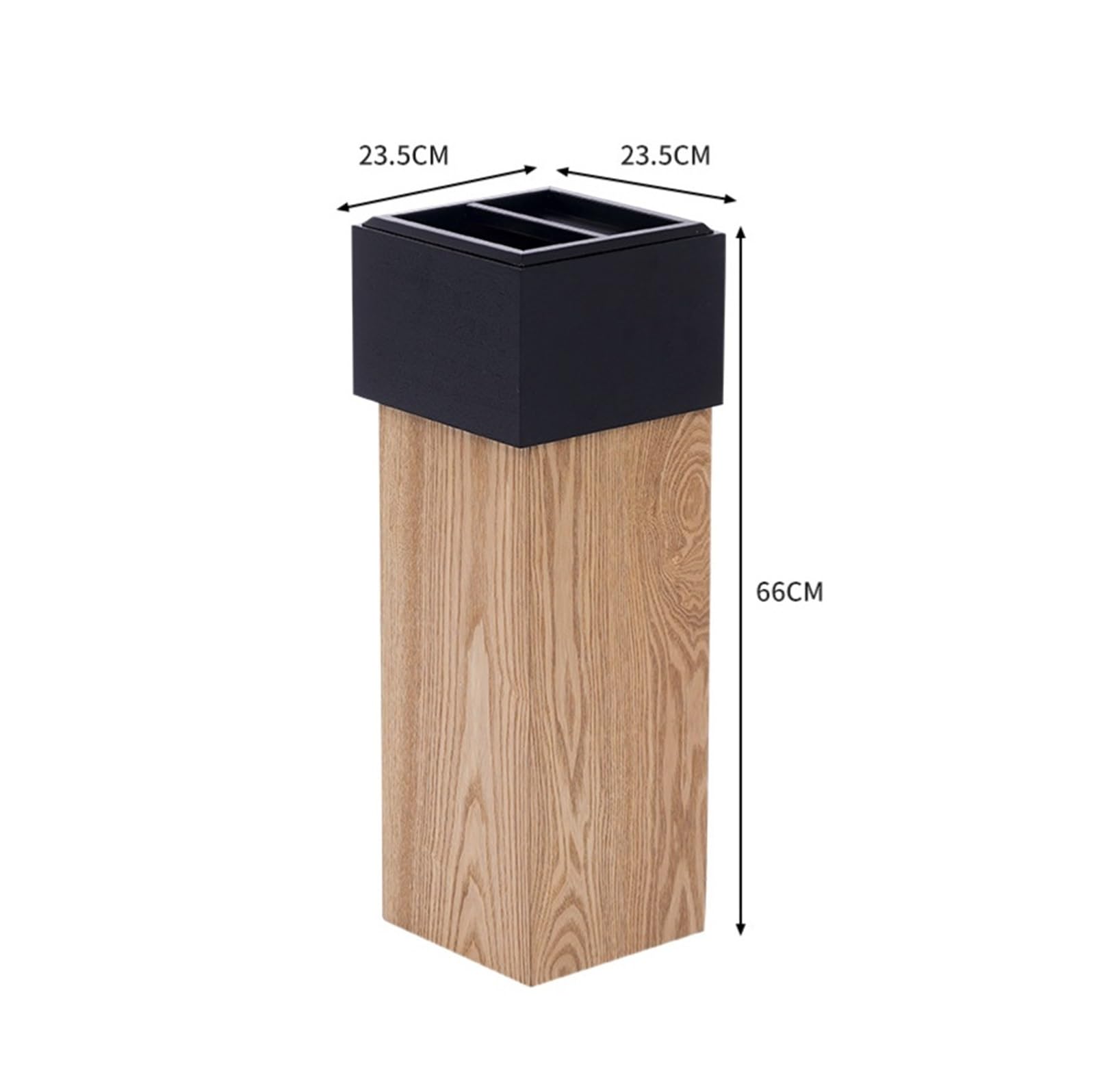 Zewnetrzny Zewnętrzny Pojemnik Na Śmieci W Kształcie Cylindra, Popiół, Papierosy, Kosz Patio, Stojak Kosz na Smieci(Natural)
