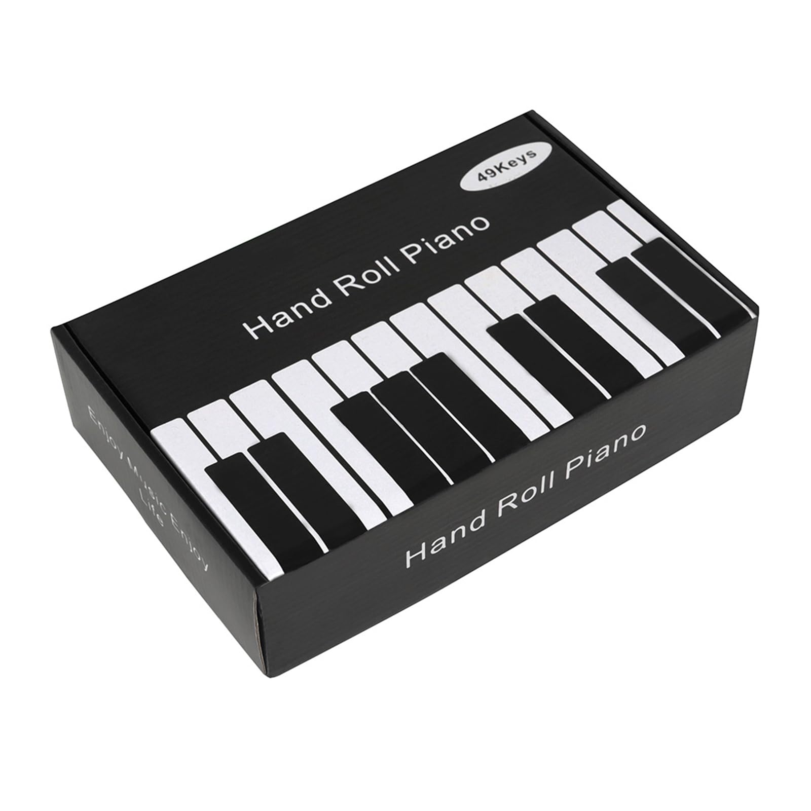 Piano portátil de 49 teclas, instrumento musical, plegable, teclado electrónico portátil para principiantes