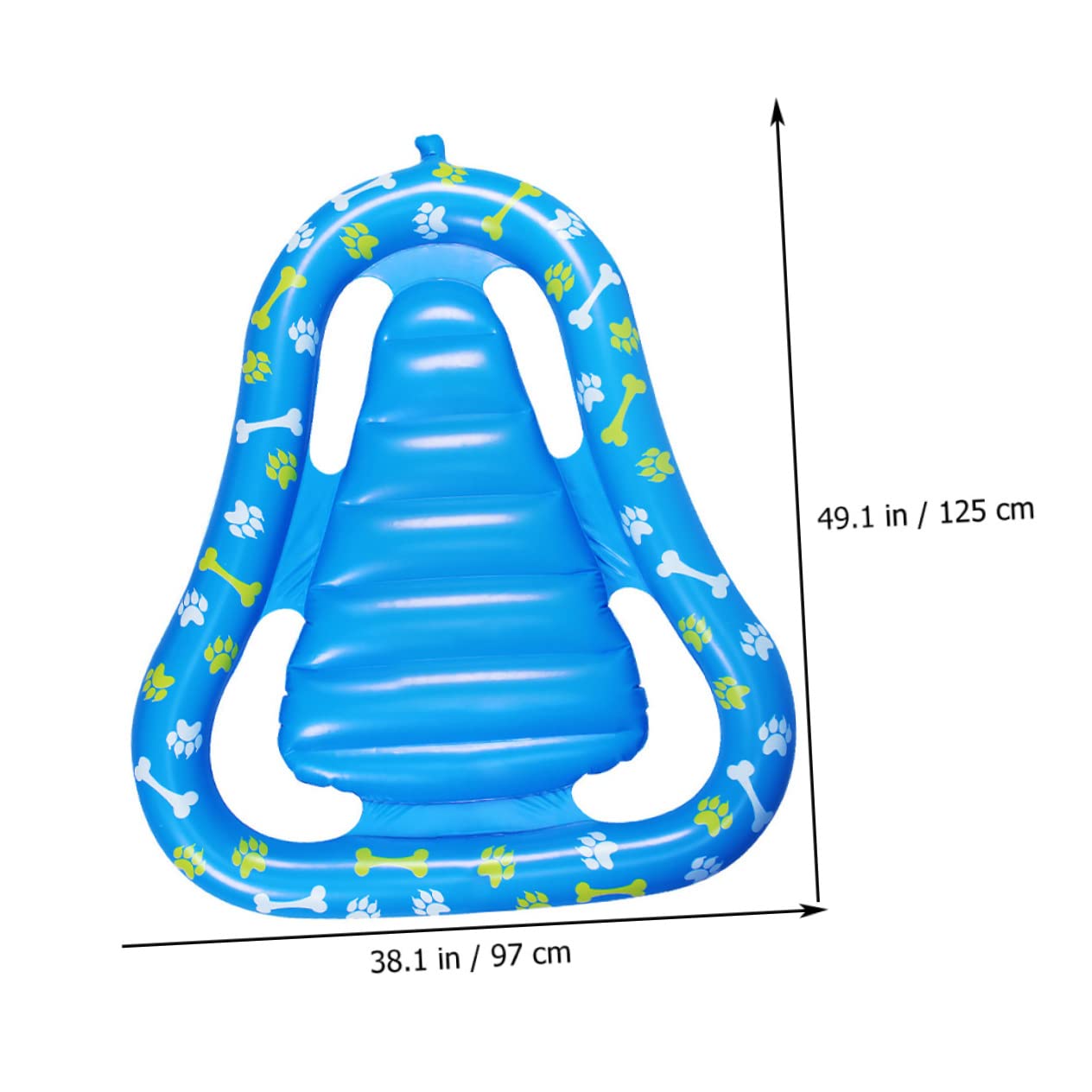 Tappetino Galleggiante Gonfiabile per Animali in Pvc Blu