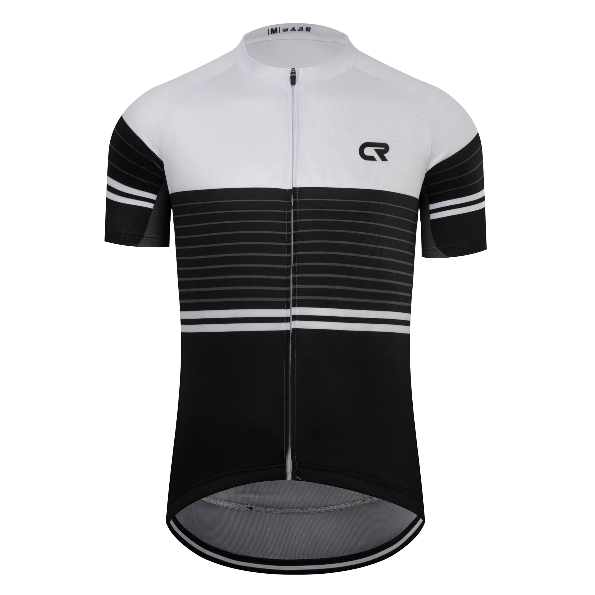 Coconut RopamoCR Mens Cycling Jersey Short Sleeve Road Bike Shirt with 3+1 Zipper Pockets Breathable Quick Dry