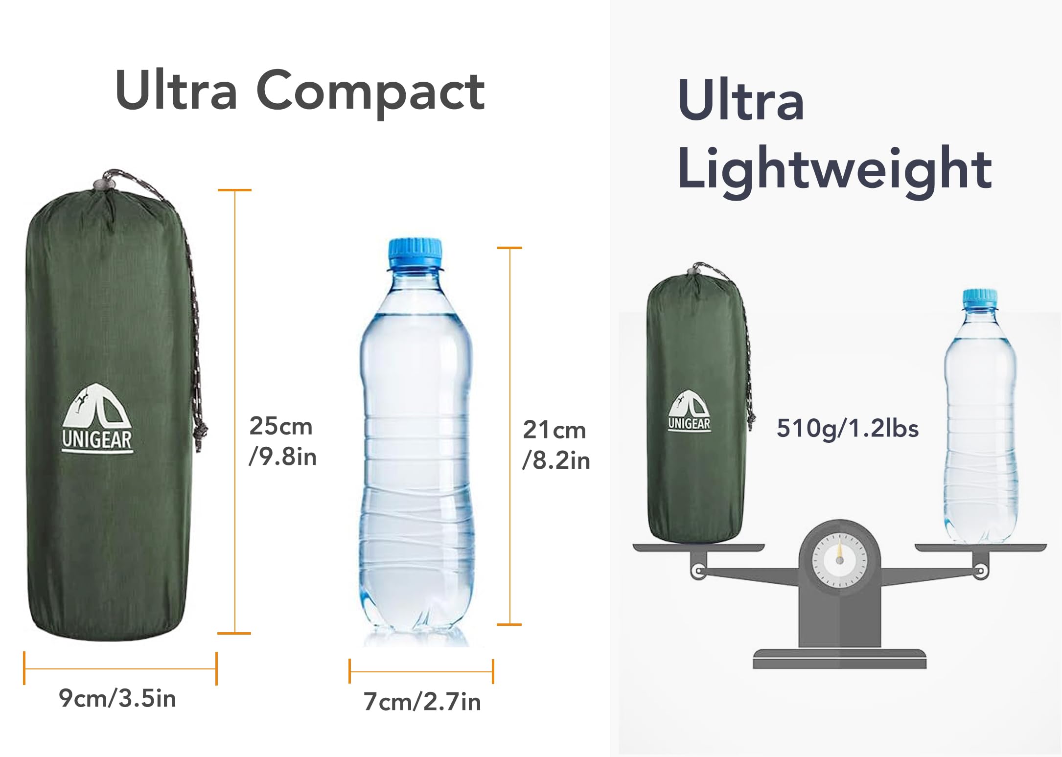 Unigear Matelas de Camping Gonflable Ultraléger Résistant à l'eau