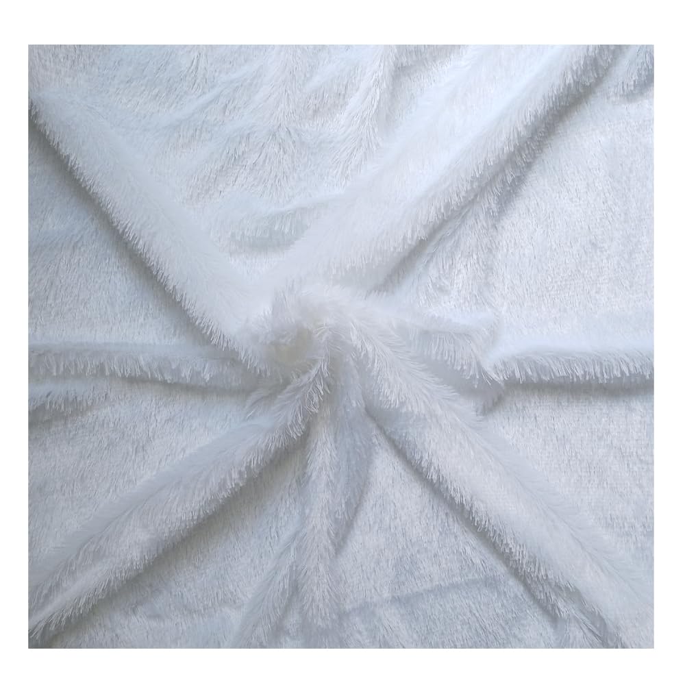 Frilt Super Soft White Fur Fabric for Photoshoot, Soft Toys, Costume, Decoration and Dress Making (60+ Inch Width Pana) (2 Meter) (B0CBFZGYPS) Amazon Price History, Amazon Price Tracker