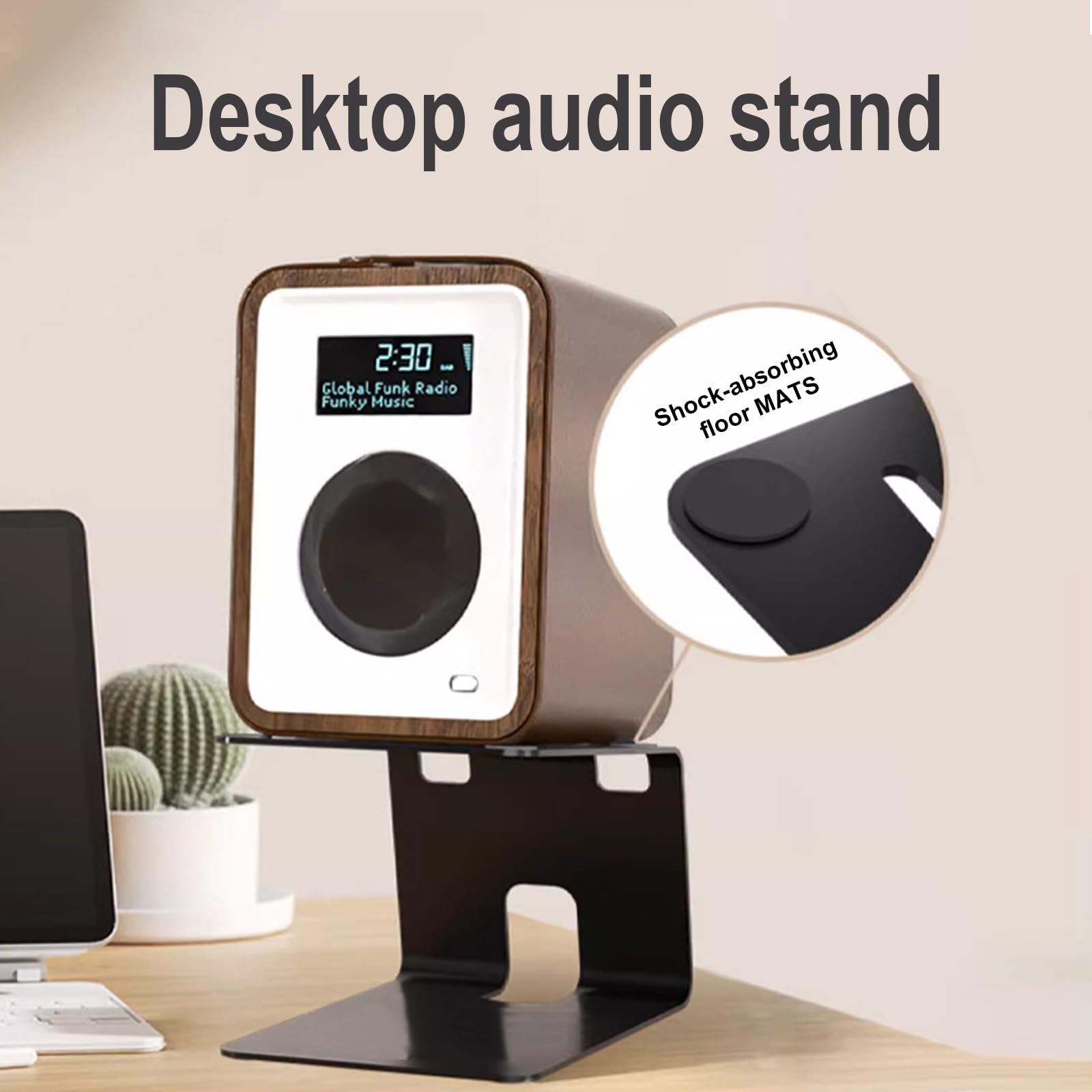 Monitores Estudio Profesional Monitores Metal Servicio Pesado Vibraciones Vibraciones Absorción Altavoces Altavoces con Almohadilla Infantil