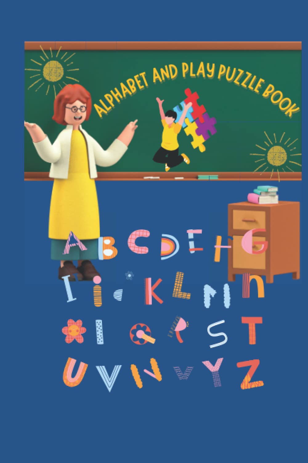 alphapet and play buzzel book: play smart learning,preschool activity book for kids