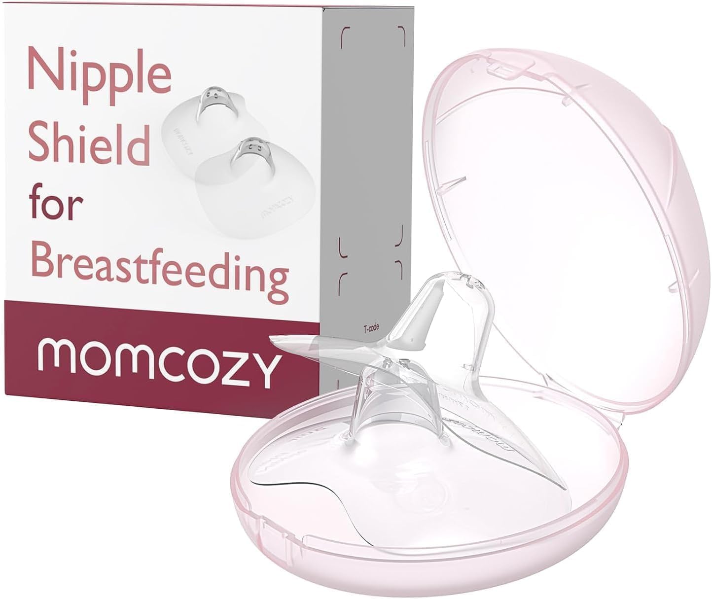 Momcozy Contact Brusthütchen, 100% lebensmittelechtes Silikon bei Stillschwierigkeiten, ultradünn und superweich, BPA-frei, inklusive Tragetasche (24 mm)
