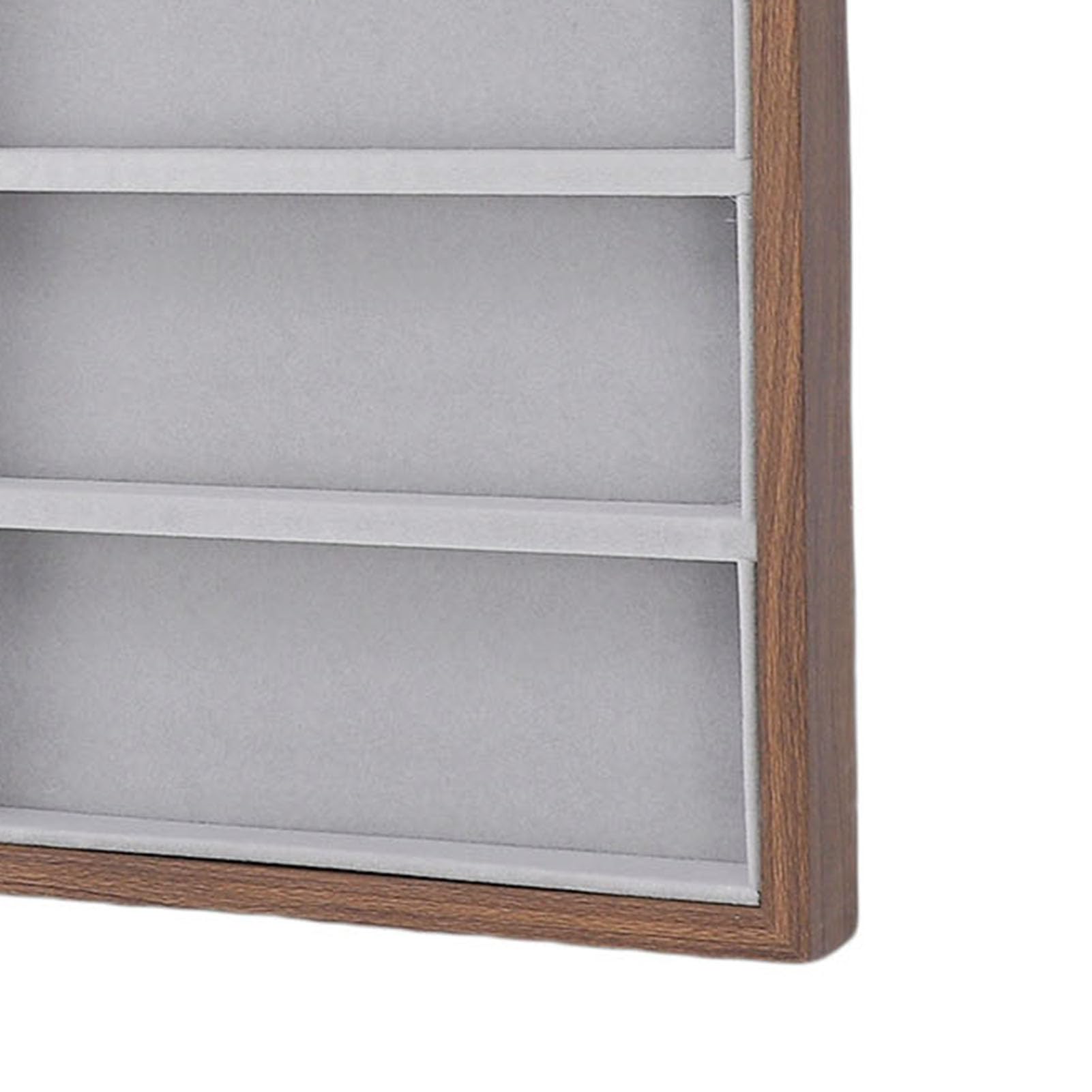 Brillen-Organizer-Tablett, Aufbewahrungsbox, Sonnenbrillen-Display für Brillen mit Holzmaserung