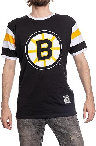 Calhoun NHL Surf & Skate - Camiseta de estilo retro para hombre, diseño de rayas, estilo retro