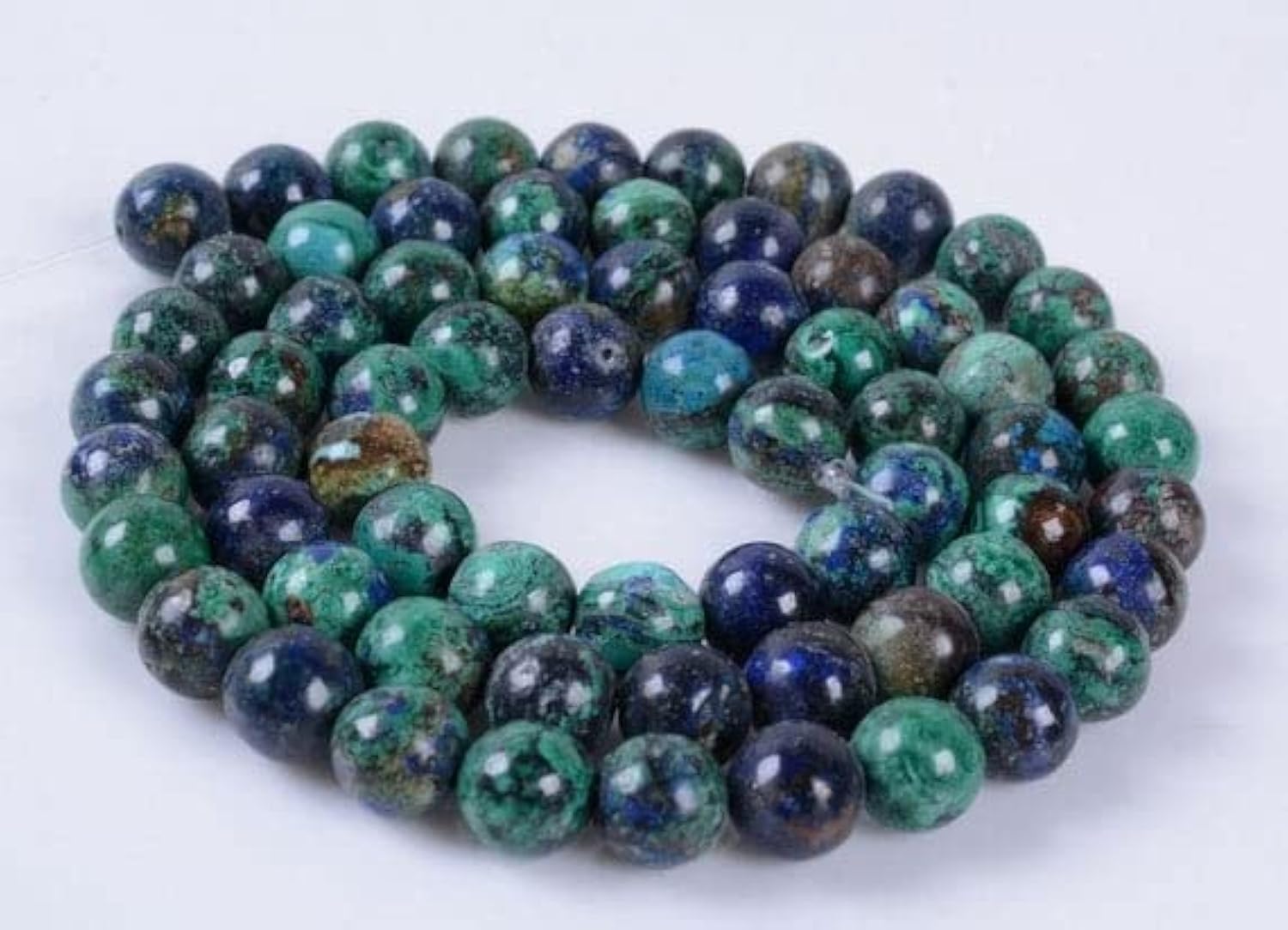 Azurite round ball 6mm créez vos propres talismans en pierres naturelles de 16''