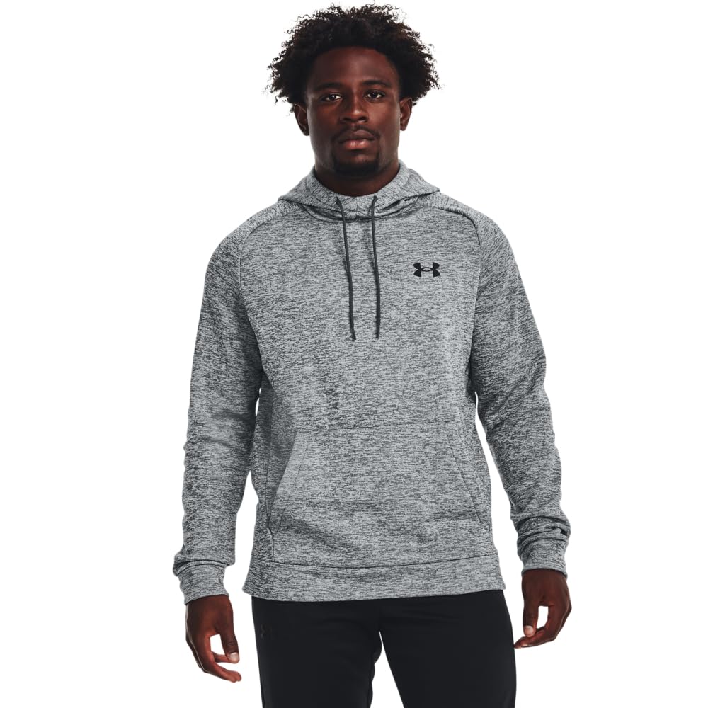 Under Armour Men's Armour Fleece Twist Hoodie, (012) Pitch Gray / / Black, M