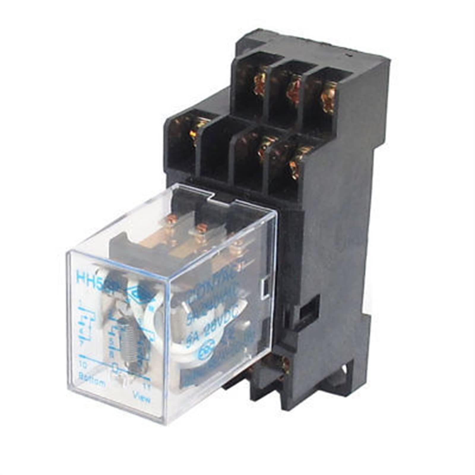 VDOQTLJT DC 12V Coil 5A 3PDT General Purpose Power Relay HH53P 11 Pin w Base Socket