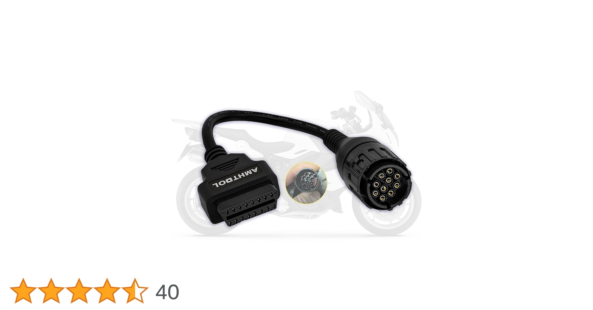 Amazon.co.jp: AMHTDOL OBD2アダプターケーブル BMWオートバイ用