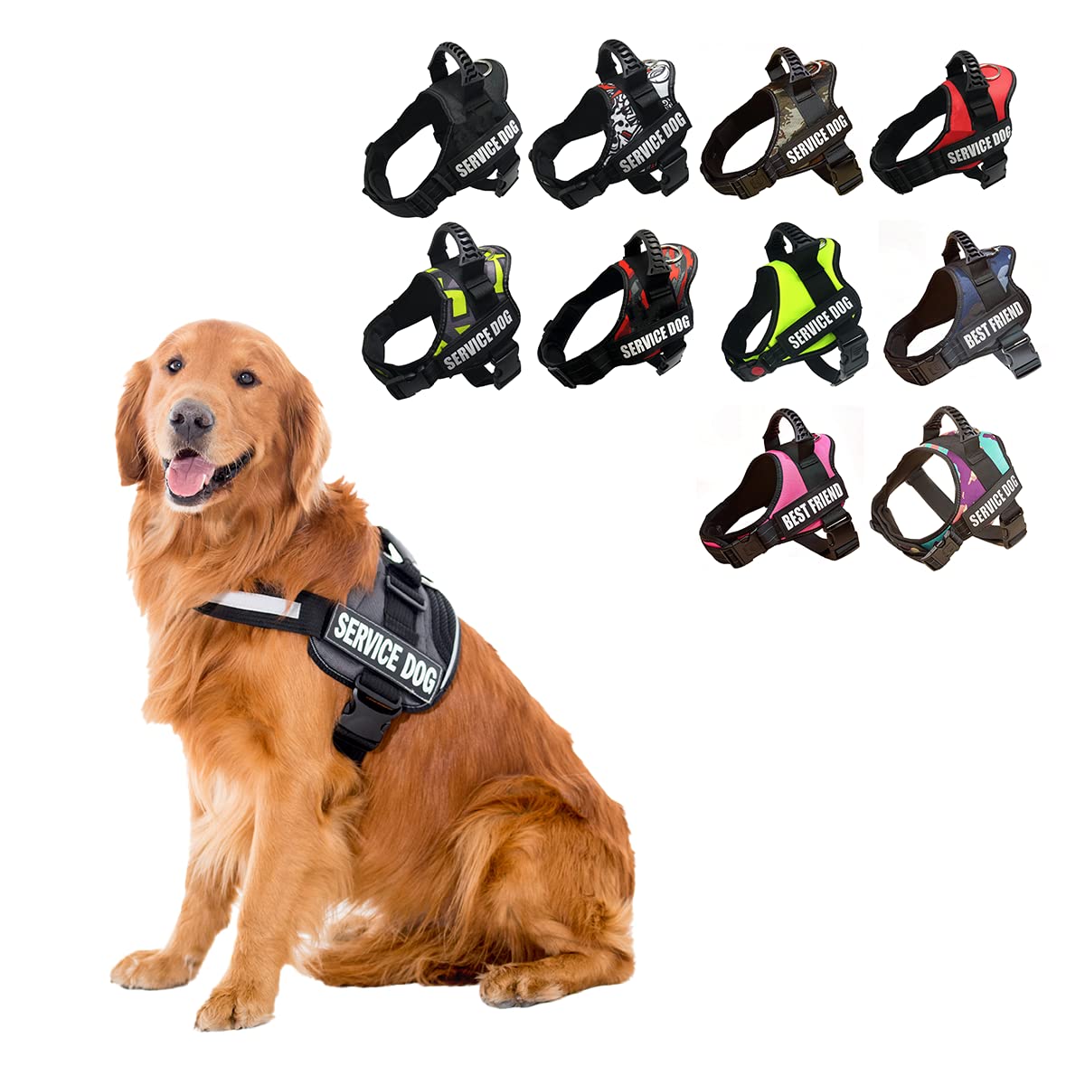 犬ハーネス 引っ張り防止 胴輪メッシュ生地 (Lサイズ) スポーン メッシュハーネス L シルバー