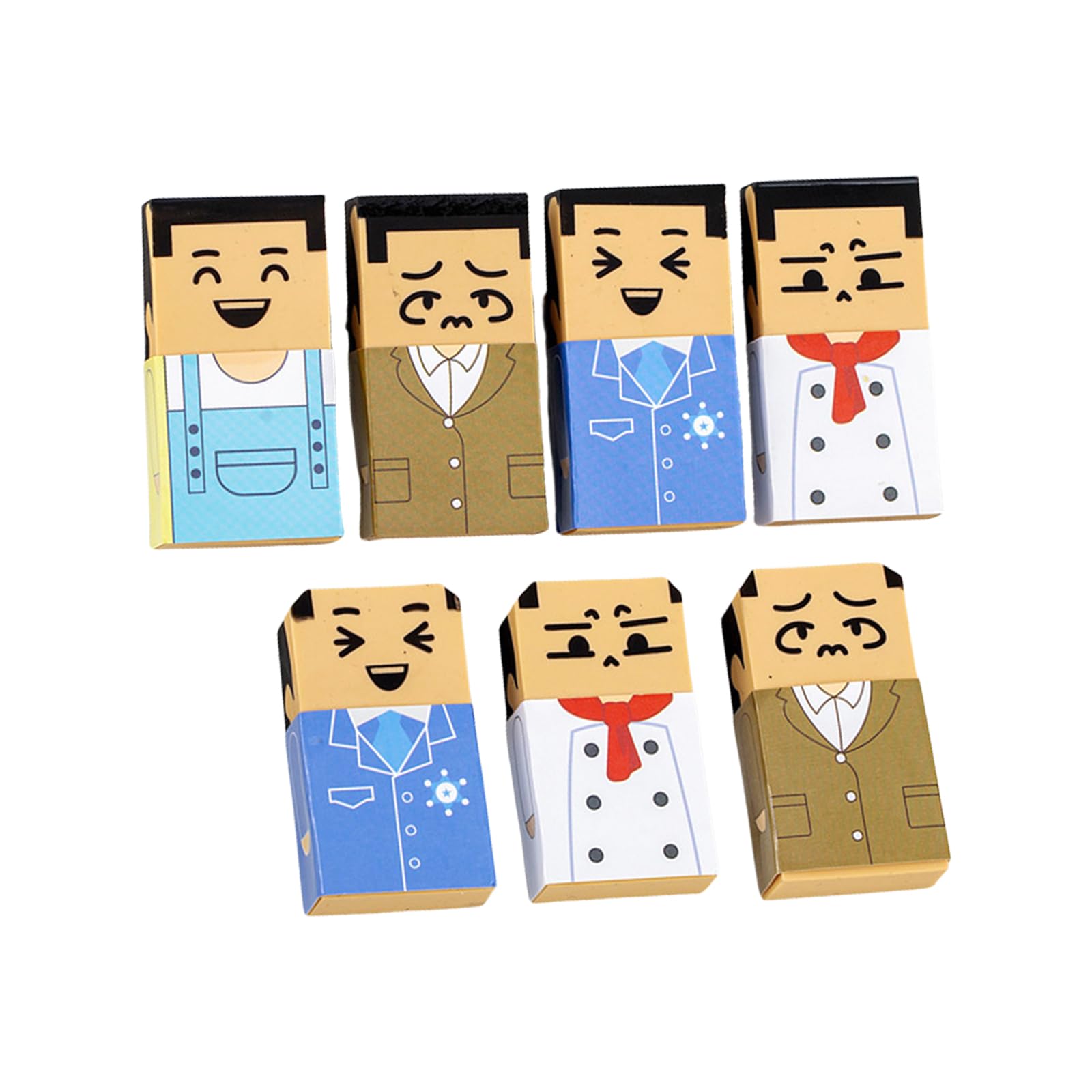 Aging Shape Erasers Funny Balding Rubber Erasers for Student Kid Boy Girl Birthday Present Stocking Fillers Novelty Rubber Eraser