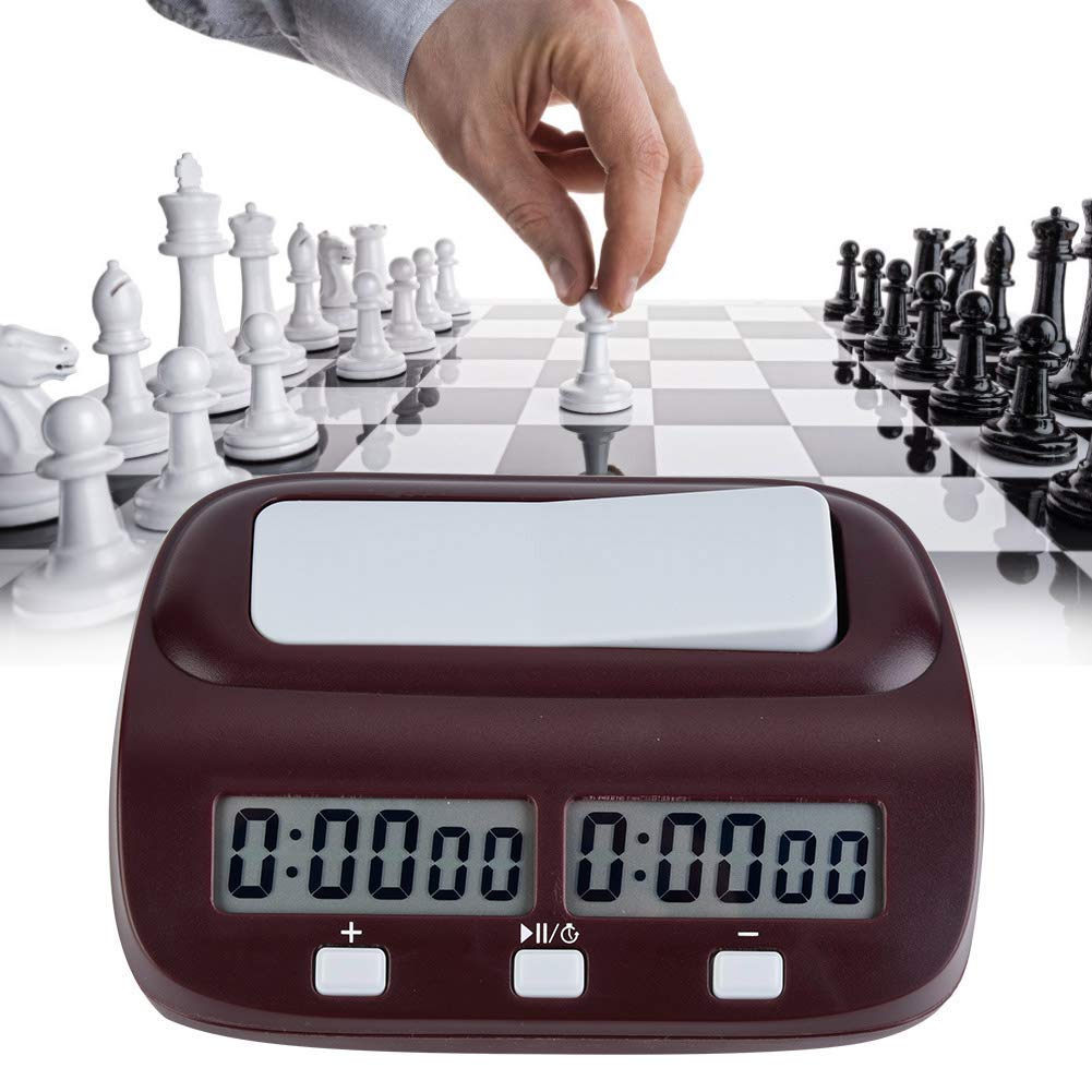 Reloj de ajedrez, Temporizador Digital Profesional con Alarma Integrada Reloj Juegos de Mesa para Torneos Escolares Clubes y Familias