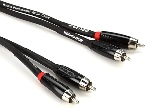 Miniatura 3 de Roland Black Series Cable de Interconexión Dual RCA a Dual RCA, 5 pies