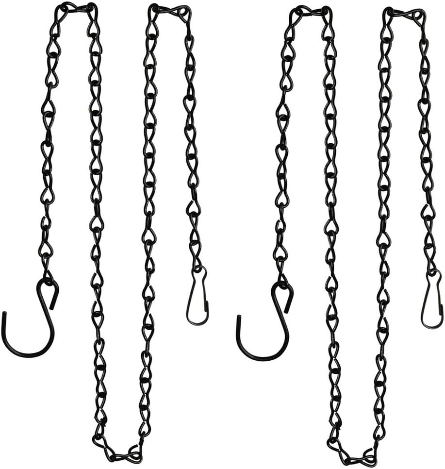 HSAN 2 Pack 35 Inch Hanging Chain,Black Hanging Chains Metal Chain for Hanging