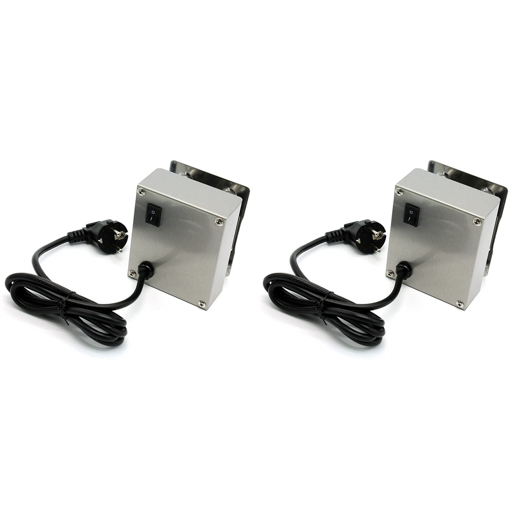 Hndhbfgrt 2X Meat BBQ Rotisserie Rotating Motor Eletric Grill Barbecue Spit Metal Rotisserie Motor Moteur Voltage Value 220Vâ€”240V