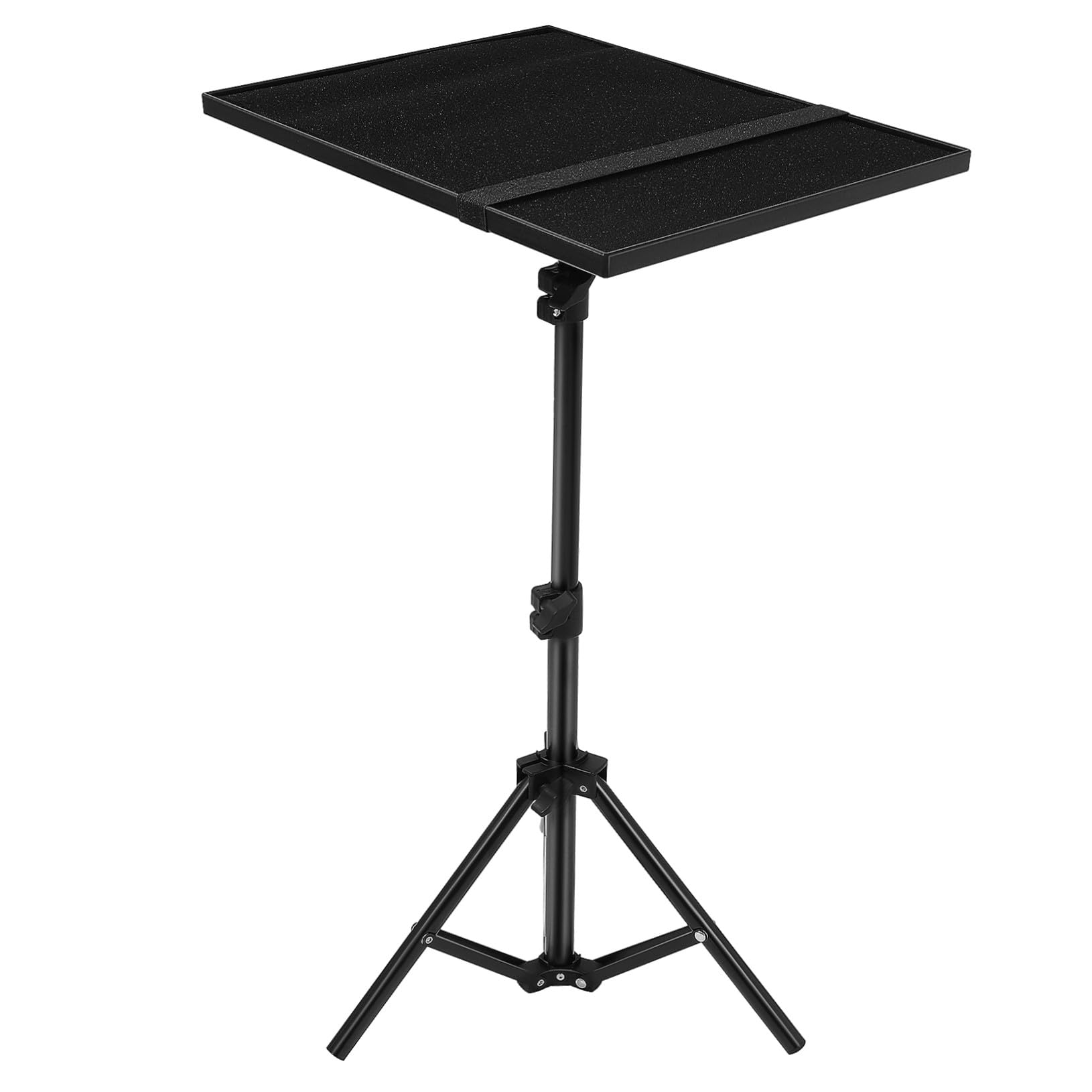 Regulowany Metalowy Stojak pod Projektor z Tacą Statyw Szeroka Kompatybilność z Laptopami i Tabletami Lekki i Przenośny Do Kina Domowego Biura i Sal Konferencyjnych