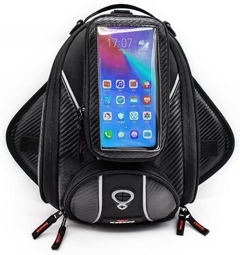 Miniatura 7 de misppro Paquete de 1 bolsa extraíble desmontable para tanque de combustible para motocicleta, tamaño grande