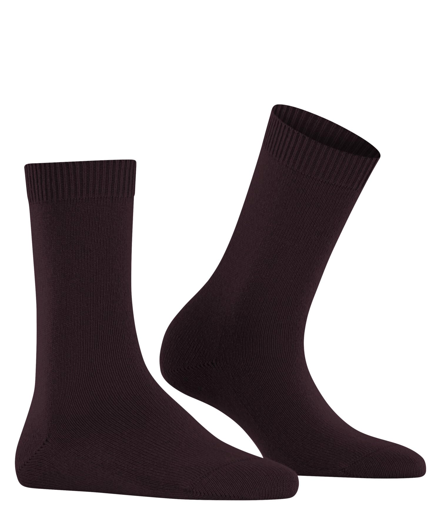 FALKE Kobiety Skarpety Cosy Wool W So wełna kaszmir jednokolorowe 1 Para, Czerwony Barolo 8596, 35-38