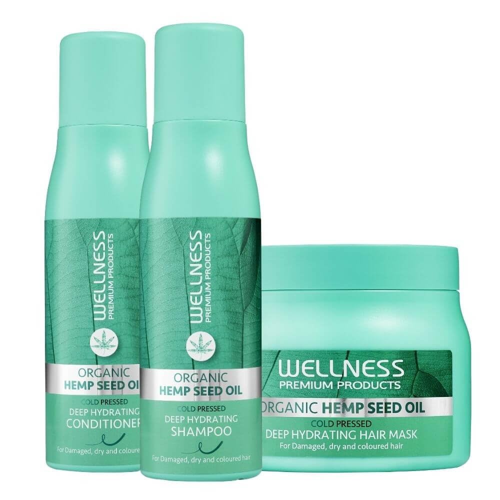 Trío de champú, mascarilla y acondicionador Hydration Wellness