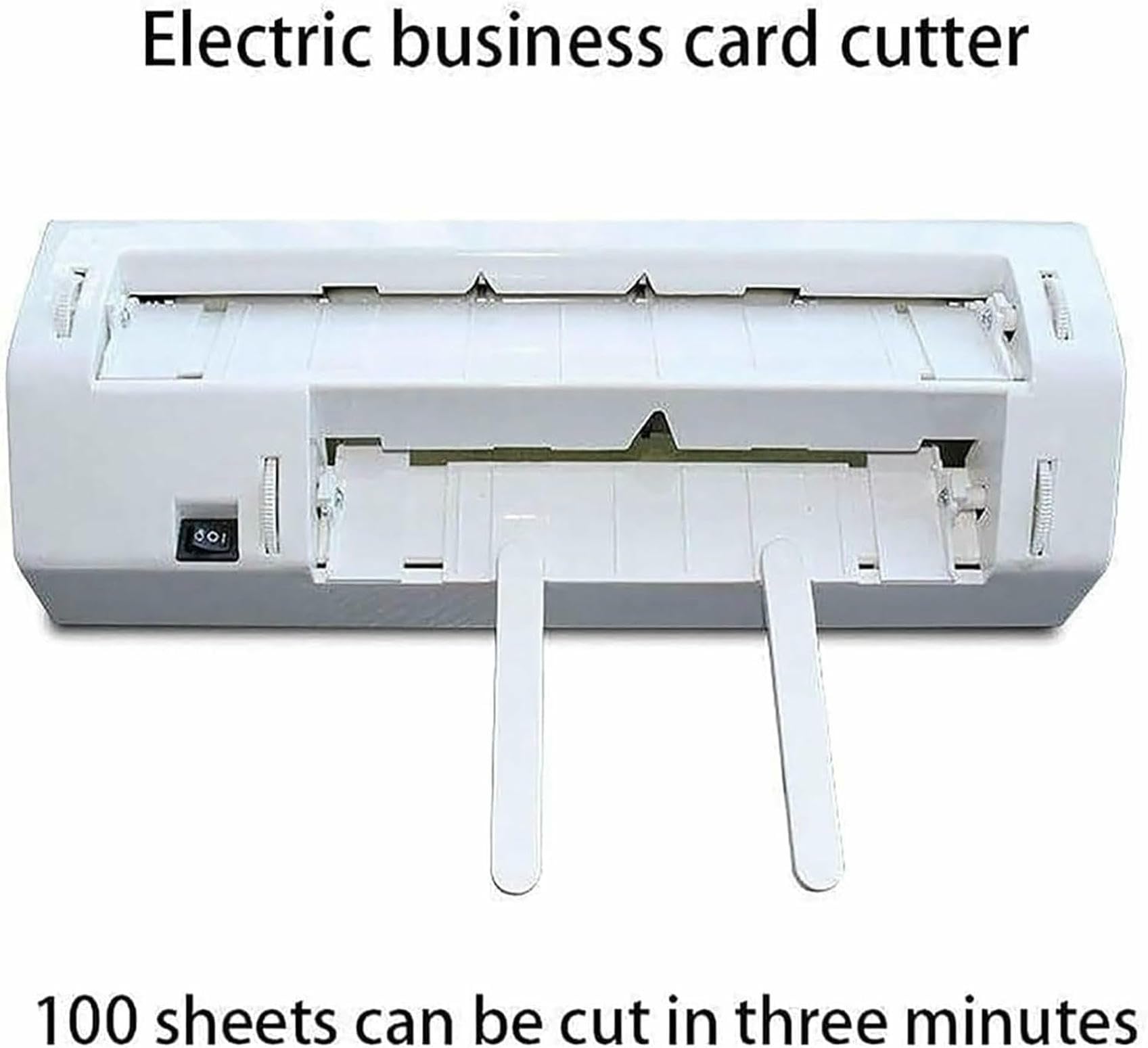 Automatischer Visitenkartenschneider, Elektrischer Papierschneider, 5 Kartengrößen, schneidet 120-300g Papier, für Büro oder Zuhause