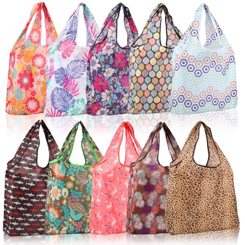 El Mejor Listado de Cubos para usar con bolsas de la compra - 5 favoritos. 48 Bolsas Plegables Reutilizables, Bolsa De Compra Ecológico, Bolsas de Comestibles, Bolsas Pleglables Reutilizables para Mandado, Adecuado para bolsas de almacenamiento de verduras,...