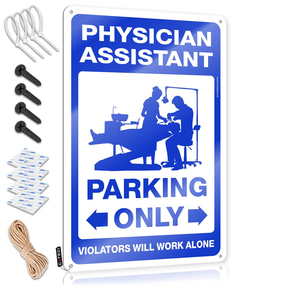 Krazmurongd One Color Wood Plaque Hanging Sign Physician Assistant Parking Only Tin Sign Vintage Decor Room Stuff(30X40cm)
