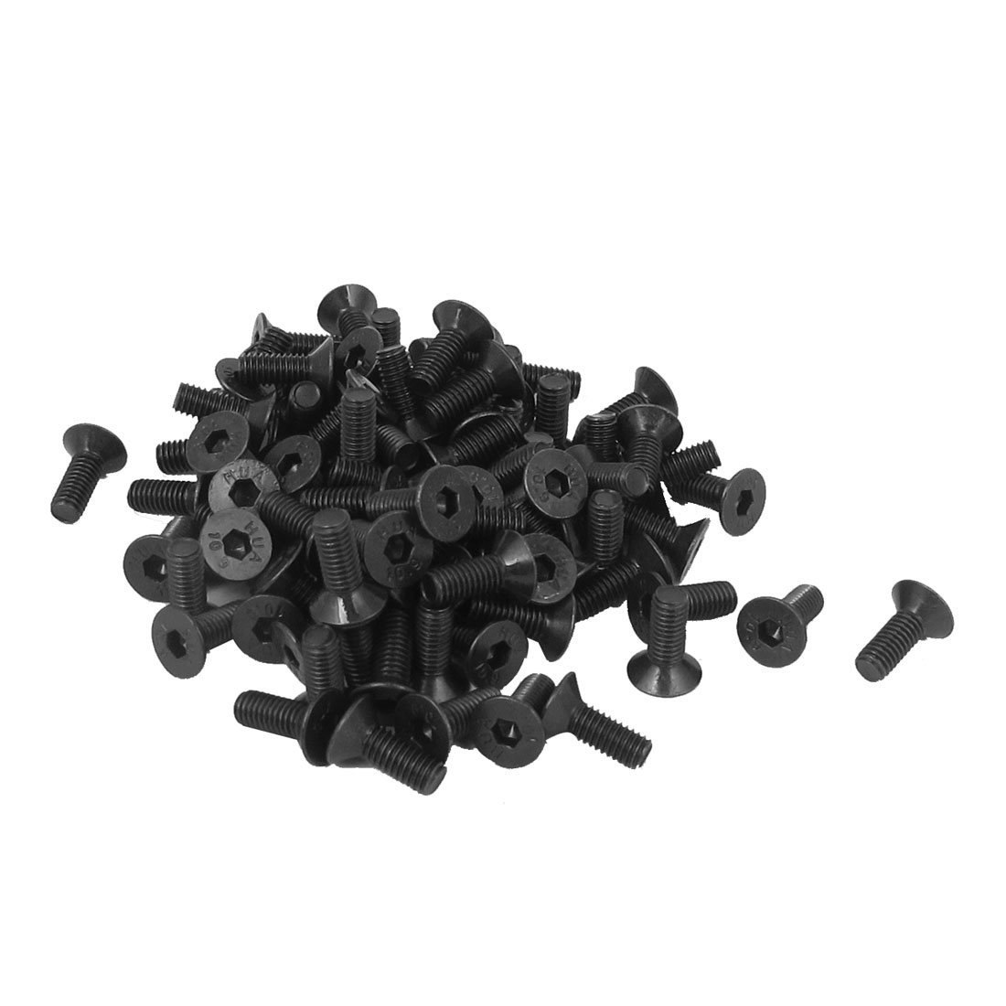 TA-VIGOR 100Pcs Hex Socket Countersunk Head Screw Bolts
