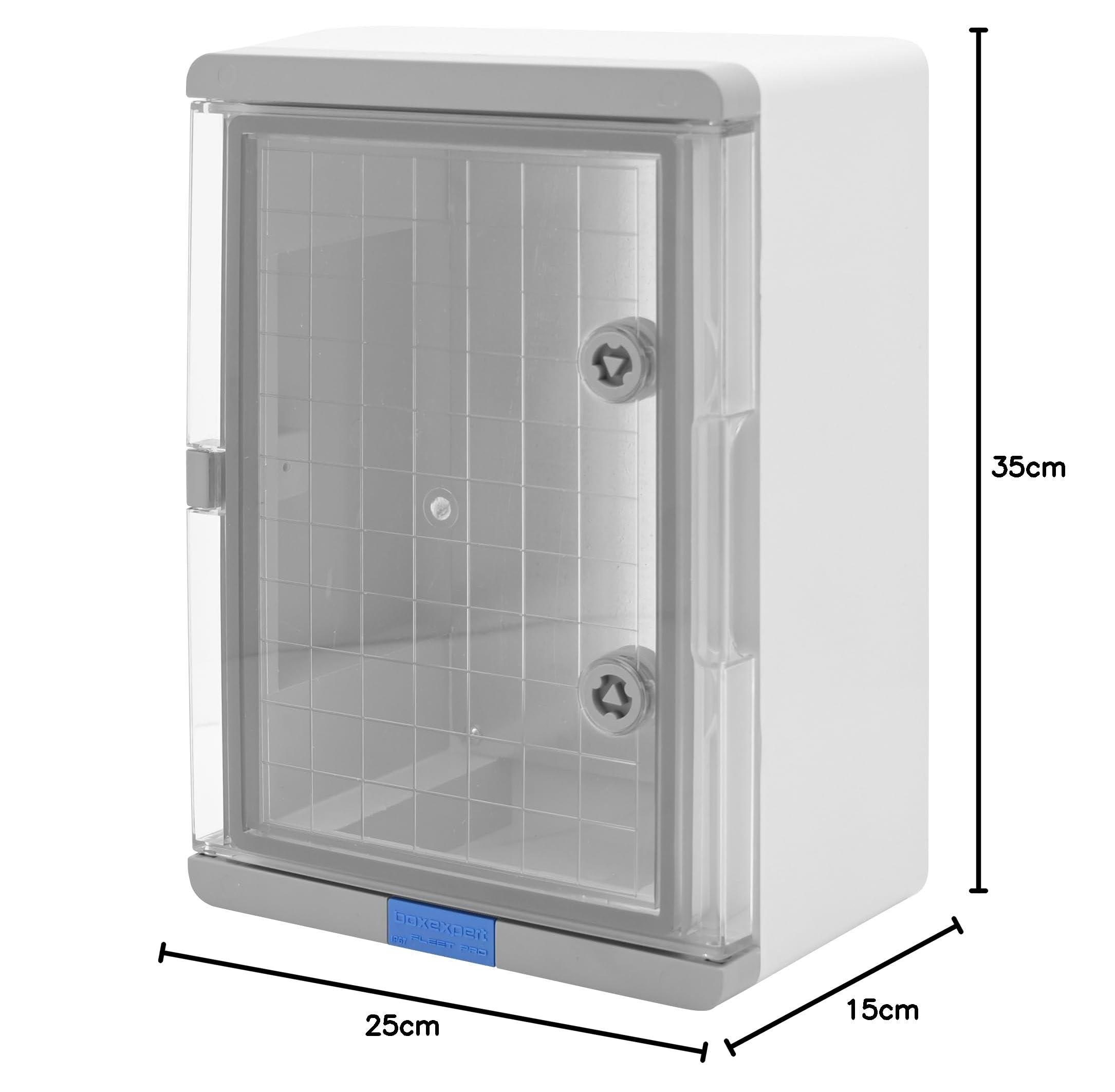 Quadro elettrico esterno BOXEXPERT IP67 in ABS 350×250×150 mm (Fleet Pro). Impermeabile fino a 1 m. Scatola di distribuzione industriale vuota, robusta e resistente per impianti elettrici esterni