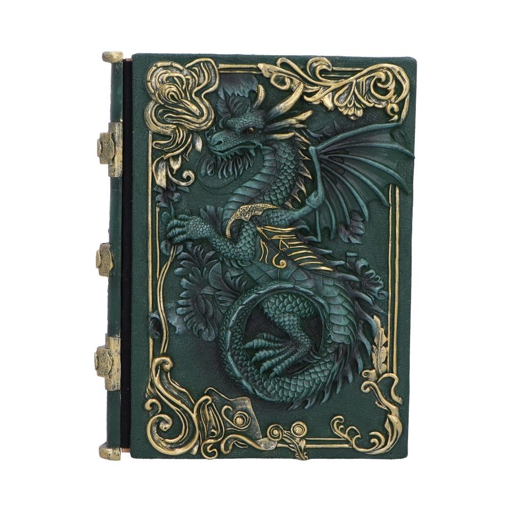 Nemesis Now Dragonβs Grimoire Journal 19cm β Fantasy Dragon Resin Cover Notebook β Gothic Spell Book with 92 Blank Pages β Decorative Writing Journal