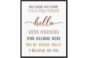 Motivational Classroom Quotes Pre-Framed Wall Art