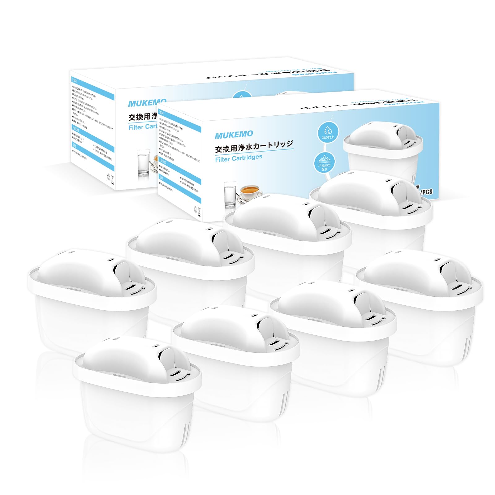 Amazon | MUKEMO ブリタ 交換用カートリッジ 浄水ポット用カートリッジ