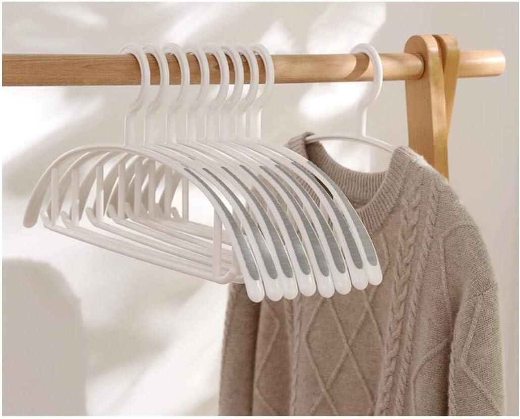 Hanger for Clothes 9 Pack Non Slip Coat Hanger Durable Wardrobe Space Saver-Suitable for Jacket, Jumper(B)